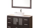 Freestanding Bathroom Vanity with Vessel Sink Design Element 48" Freestanding Single Vessel Sink