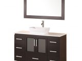 Freestanding Bathroom Vanity with Vessel Sink Design Element 48" Freestanding Single Vessel Sink