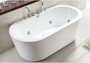 Freestanding Bathtub 1400mm 55 Inch Acrylic Free Standing soaking Tub 1400mm