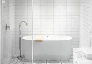 Freestanding Bathtub 57 Inches 54 Inch Tubs for Mobile Homes Bathtub Designs