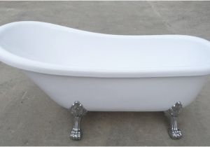 Freestanding Bathtub 57 Inches 55 Inch Acrylic Slipper Clawfoot Bathtubs