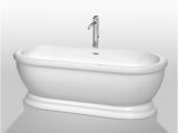 Freestanding Bathtub 57 Inches Wyndham Mary 68 5 Inch Freestanding White soaking Tub with