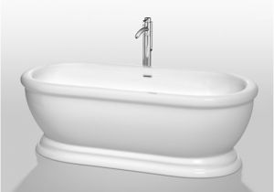 Freestanding Bathtub 57 Inches Wyndham Mary 68 5 Inch Freestanding White soaking Tub with