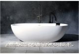 Freestanding Bathtub 70 Inch Shop Modern 70 Inch solid Surface White Stone Freestanding