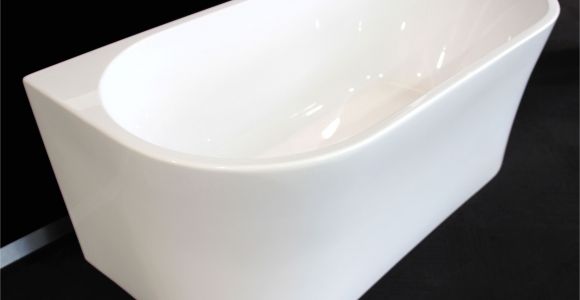 Freestanding Bathtub Against Wall the Armanti Back to Wall Freestanding Bath is the Perfect