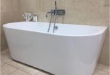 Freestanding Bathtub Back to Wall Oxford 1640 Contemporary Back to Wall Freestanding Bath