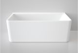 Freestanding Bathtub Bunnings Caroma Freestanding Cube Bath 1800mm Back to Wall White