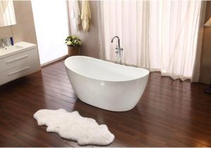 Freestanding Bathtub Clearance Modern Pedestal Style soaking Bathtub Tub W Floor