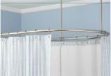 Freestanding Bathtub Curtain Rod Diy Oval Shower Curtain Rod