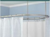 Freestanding Bathtub Curtain Rod Diy Oval Shower Curtain Rod