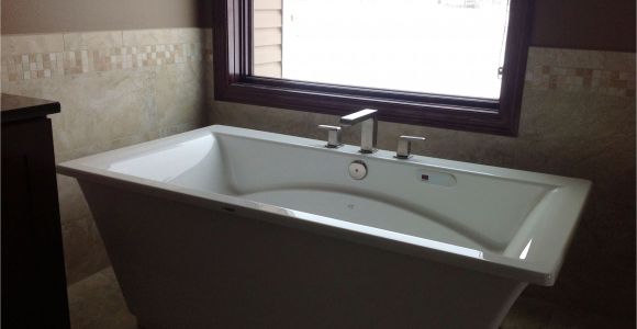 Freestanding Bathtub Deck Mount Faucet Freestanding Tub with Deck Mount Faucet Home Ideas