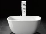 Freestanding Bathtub Ebay A55" Small Acrylic Modern Free Standing Bathtub & Faucet