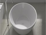 Freestanding Bathtub Egg Cheviot Pietro 70" solid Surface Freestanding Egg Shaped