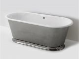 Freestanding Bathtub Enamel Voltaire Freestanding Oval Cast Iron Bathtub 67" X 31" X