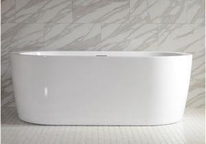 Freestanding Bathtub End Drain Sansiro Augusta67e 67 Inch End Drain High Gloss White