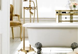 Freestanding Bathtub Faucet Gold Brass Chrome Gold Rose Gold Brass Dual Handle Bathroom