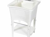 Freestanding Bathtub Faucet Lowes Ergotub Freestanding Utility Sink with Pull Out Faucet at