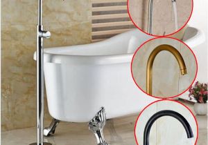 Freestanding Bathtub Faucet Mixer Poiqihy Bathroom Faucet Free Standing Faucet Single Handle