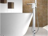 Freestanding Bathtub Faucet Placement Floor Mount Bath Clawfoot Tub Filler Faucet Bathtub