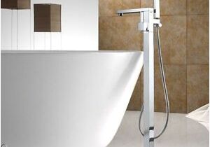 Freestanding Bathtub Faucet Placement Floor Mount Bath Clawfoot Tub Filler Faucet Bathtub