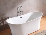 Freestanding Bathtub Flexible Drain Double Slipper Tubs Acrylic Freestanding Bathtub