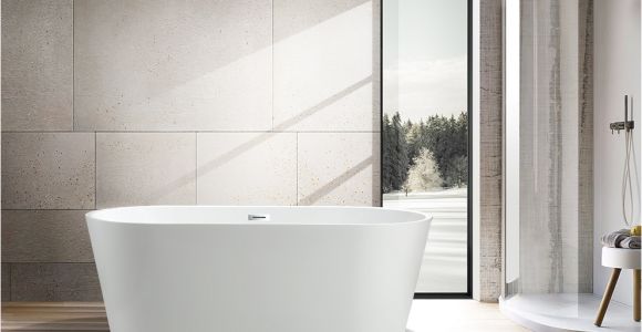 Freestanding Bathtub Flexible Drain Va6815 Vanity Art