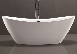 Freestanding Bathtub for Two Vanity Art 71" X 34" Freestanding soaking Bathtub