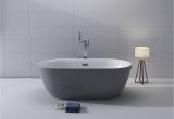 Freestanding Bathtub Grey 1001now Lamone 67" Grey Seamless Freestanding Acrylic