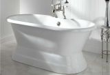 Freestanding Bathtub Hardware Signature Hardware Henley Cast Iron Double Ended Pedestal