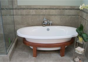 Freestanding Bathtub In Small Bathroom Bath Remodel Featuring Schon Free Standing Tub