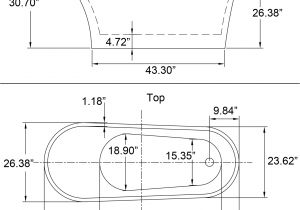 Freestanding Bathtub Length 68" Modern Bathroom White Acrylic Freestanding Luxury