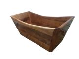 Freestanding Bathtub Length Freestanding Rectangular Wood Bathtub Mahogany 58