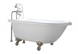 Freestanding Bathtub Length Naiture Freestanding Acrylic Clawfoot Tub In 2 Length and