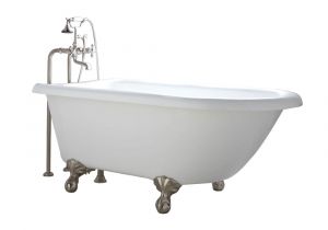 Freestanding Bathtub Length Naiture Freestanding Acrylic Clawfoot Tub In 2 Length and