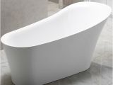 Freestanding Bathtub No Overflow Freestanding Bath "leno" Bath Tub Tap Optional White