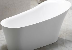 Freestanding Bathtub No Overflow Freestanding Bath "leno" Bath Tub Tap Optional White