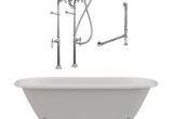 Freestanding Bathtub Packages 67" Cast Iron Clawfoot Tub with Plete Freestanding