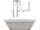 Freestanding Bathtub Packages 67" Cast Iron Clawfoot Tub with Plete Freestanding