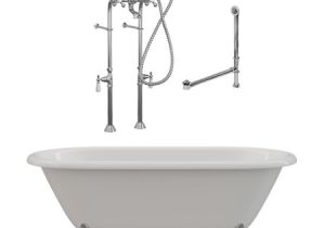 Freestanding Bathtub Packages 67" Cast Iron Clawfoot Tub with Plete Freestanding