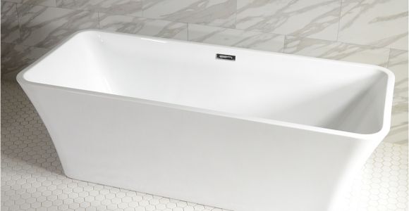 Freestanding Bathtub Packages Sandava59 59" Long High Gloss Acrylic Seamless