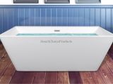 Freestanding Bathtub Rectangular 67" Freestanding White Acrylic Rectangular Bathroom