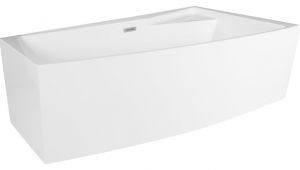 Freestanding Bathtub Rectangular Encino 70" Rectangular Freestanding Bathtub with Corner