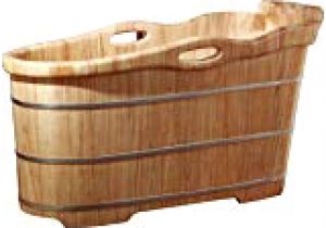 Freestanding Bathtub Rough In Adapter Alfi Brand Ab1148 59 Inch Free Standing Oak Wood Bath Tub