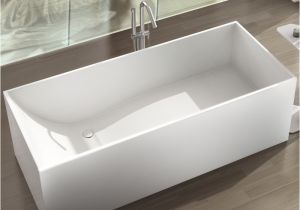 Freestanding Bathtub toronto Cantata Freestanding solid Surface Stone 67” Tub