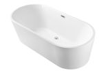 Freestanding Bathtub Tray 59″ Streamline N 160 60fswh Fm soaking Freestanding Tub