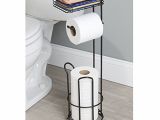 Freestanding Bathtub Tray Mdesign Free Standing toilet Paper Holder with Shelf for