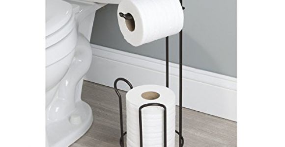 Freestanding Bathtub Tray Mdesign Free Standing toilet Paper Holder with Shelf for