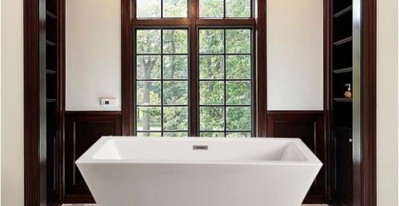 Freestanding Bathtub Under 60 Inches Streamline White 60 Inch Freestanding Tub with Internal