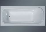 Freestanding Bathtub with Armrests 67 Inch Rectangular Drop In Bathtub