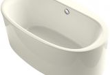 Freestanding Bathtub with Armrests Kohler K 6368 0 White Sunstruck 66" Free Standing Bath Tub